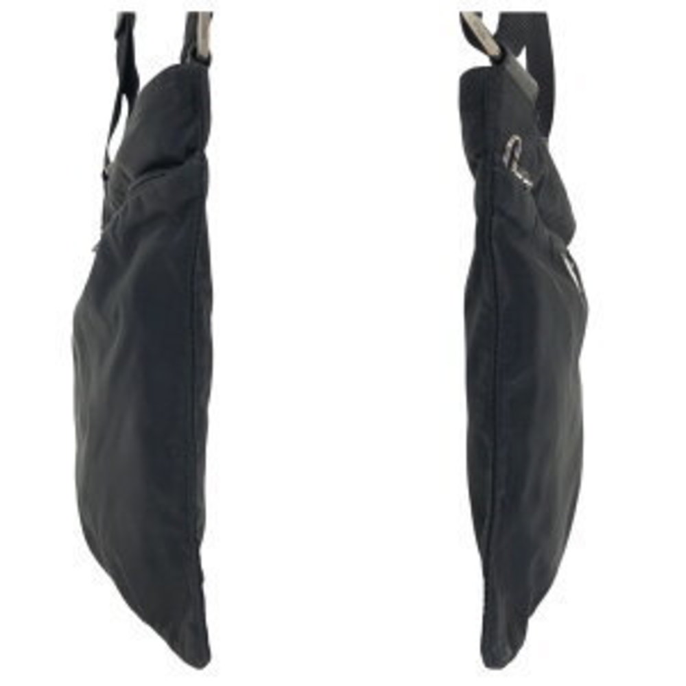 Prada Shoulder Black Nylon Triangular Tessuto Bag - image 7